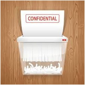 Shred documents & files Properly